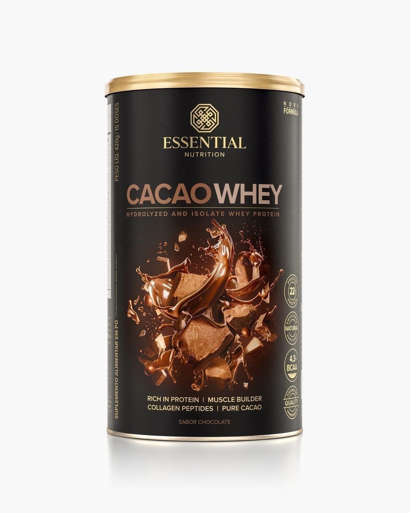 Cacao Whey Lata | Lata 30 doses 840g - Image 2